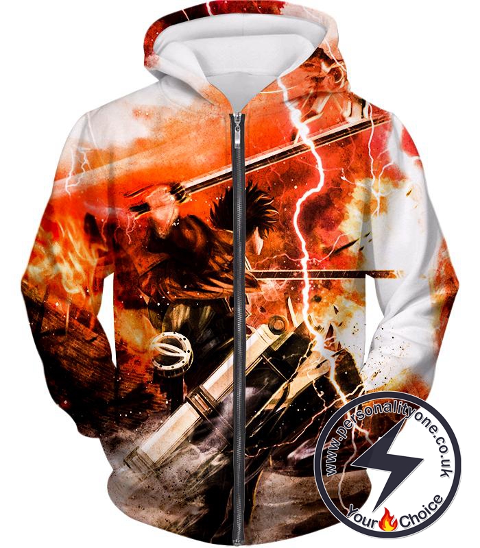 Attack on Titan Ultimate Attack on Titan Action Promo Cool Anime Graphic Zip Up Hoodie